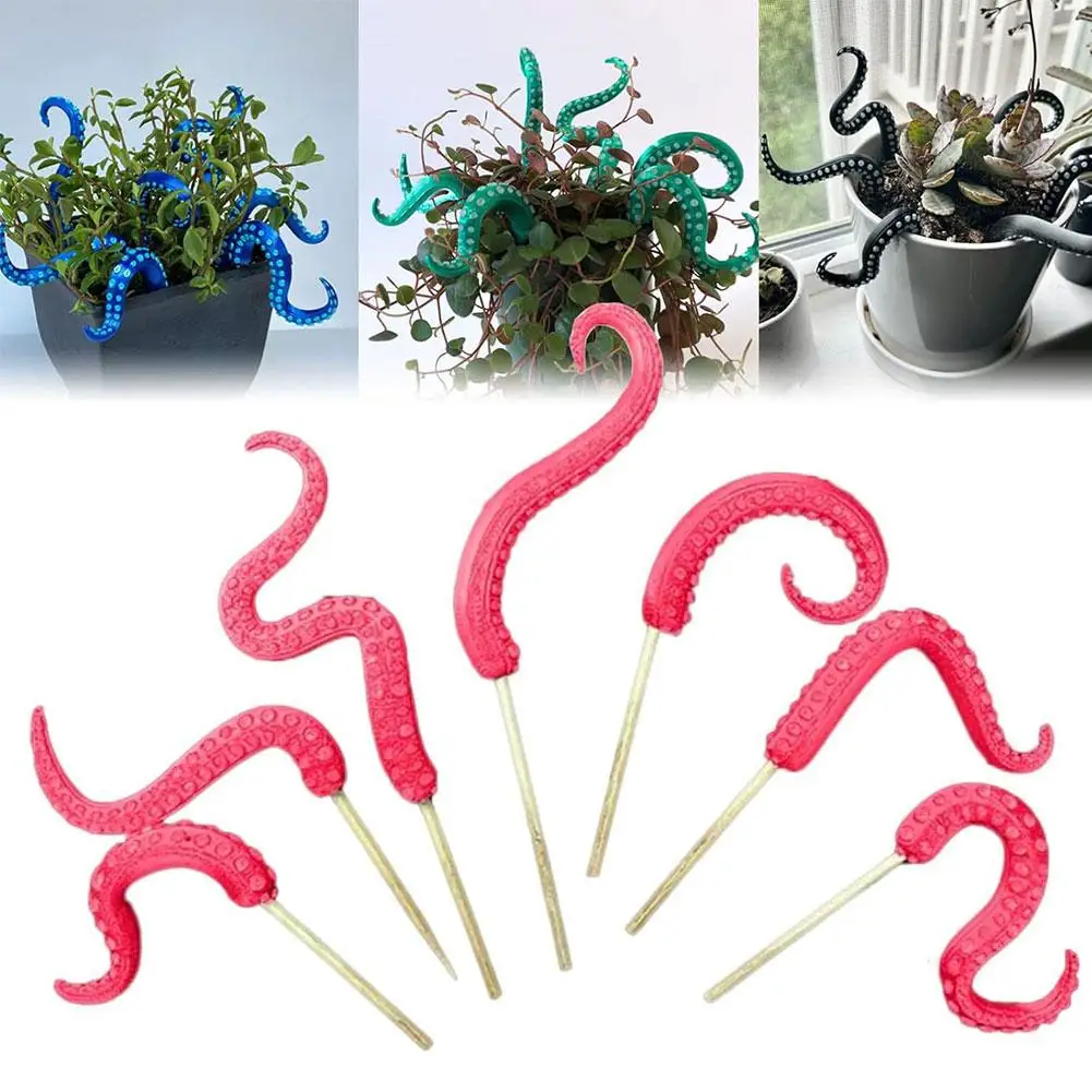 Sea Tentacle 7-piece Set Resin Decoration Tentacle Plant Post Decoration Octopus Plant Post Flowerpot Decoration - Image 22