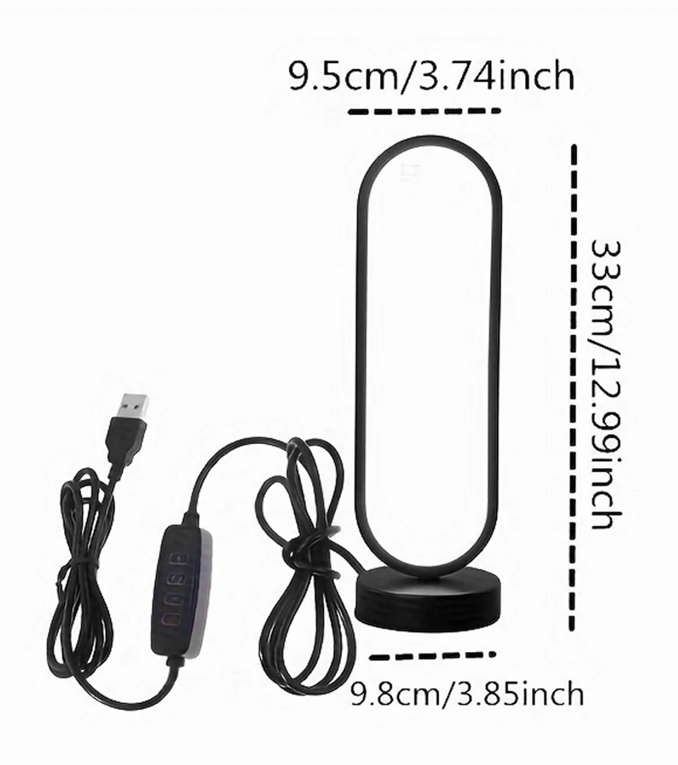 Bedroom Ring Night Lamp Living Room Three Color Dimmable Bed Lamp Led Night Lamp Ambient Light Desk Nightstand Table Accessories - Image 19