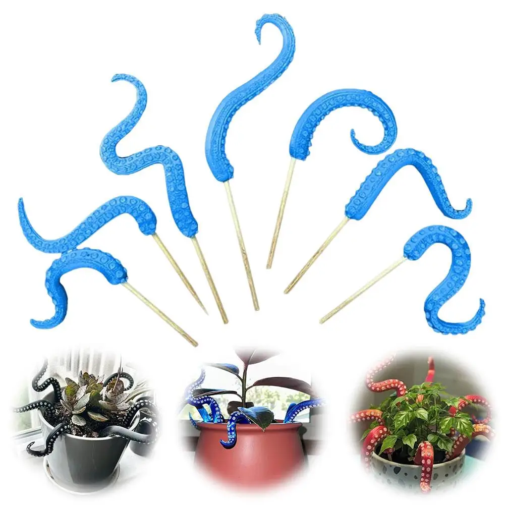 Sea Tentacle 7-piece Set Resin Decoration Tentacle Plant Post Decoration Octopus Plant Post Flowerpot Decoration - Image 3