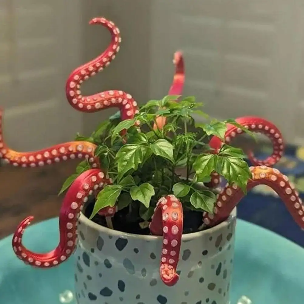 Sea Tentacle 7-piece Set Resin Decoration Tentacle Plant Post Decoration Octopus Plant Post Flowerpot Decoration - Image 23