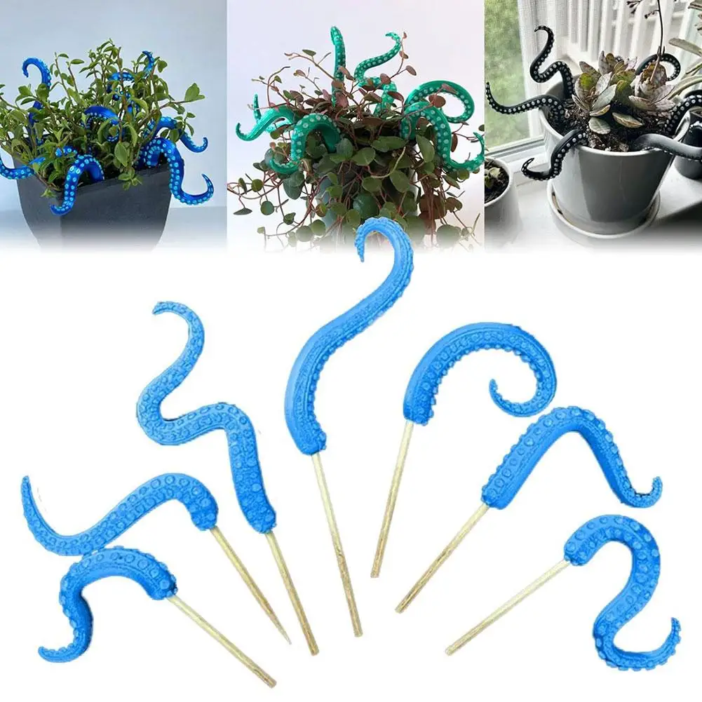 Sea Tentacle 7-piece Set Resin Decoration Tentacle Plant Post Decoration Octopus Plant Post Flowerpot Decoration - Image 2