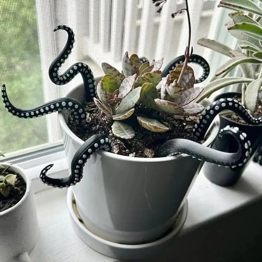 Sea Tentacle 7-piece Set Resin Decoration Tentacle Plant Post Decoration Octopus Plant Post Flowerpot Decoration - Image 16
