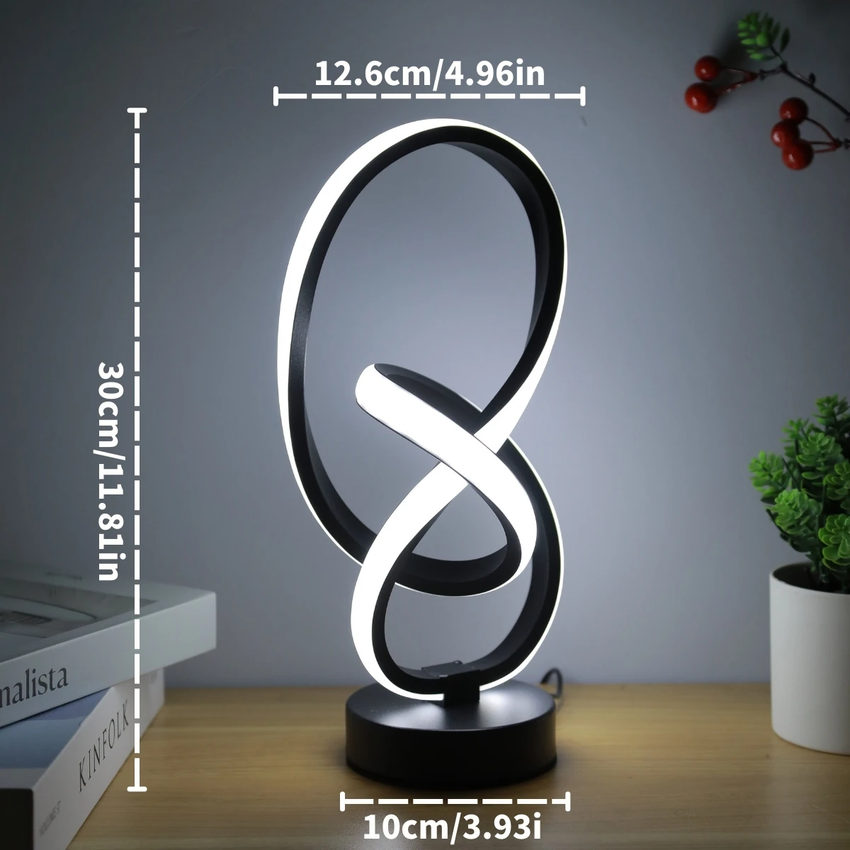 Simple and creative LED desk lamp with USB three color adjustable brightness, bedroom living room home, office decorative light - Image 6