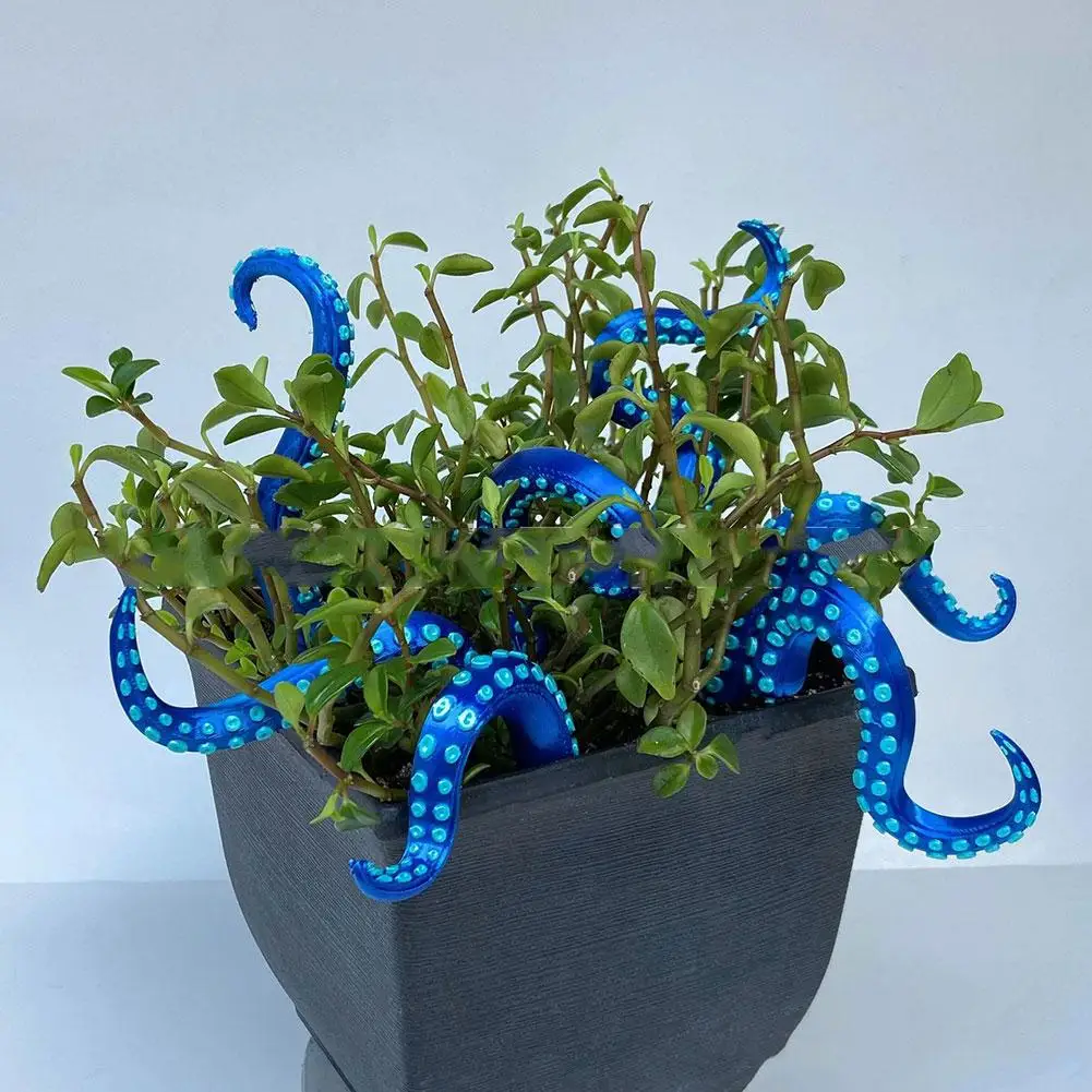 Sea Tentacle 7-piece Set Resin Decoration Tentacle Plant Post Decoration Octopus Plant Post Flowerpot Decoration - Image 21
