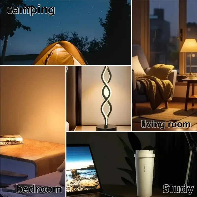 LED Table Lamps Adjustable Color Changing Desk Lamp USB Powered for Bedroom Living Room Bathroom Fantasy Theme Home Decor - Image 2