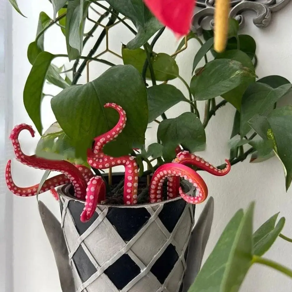 Sea Tentacle 7-piece Set Resin Decoration Tentacle Plant Post Decoration Octopus Plant Post Flowerpot Decoration - Image 24