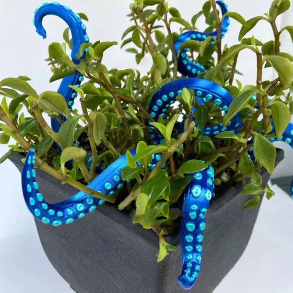 Sea Tentacle 7-piece Set Resin Decoration Tentacle Plant Post Decoration Octopus Plant Post Flowerpot Decoration - Image 17