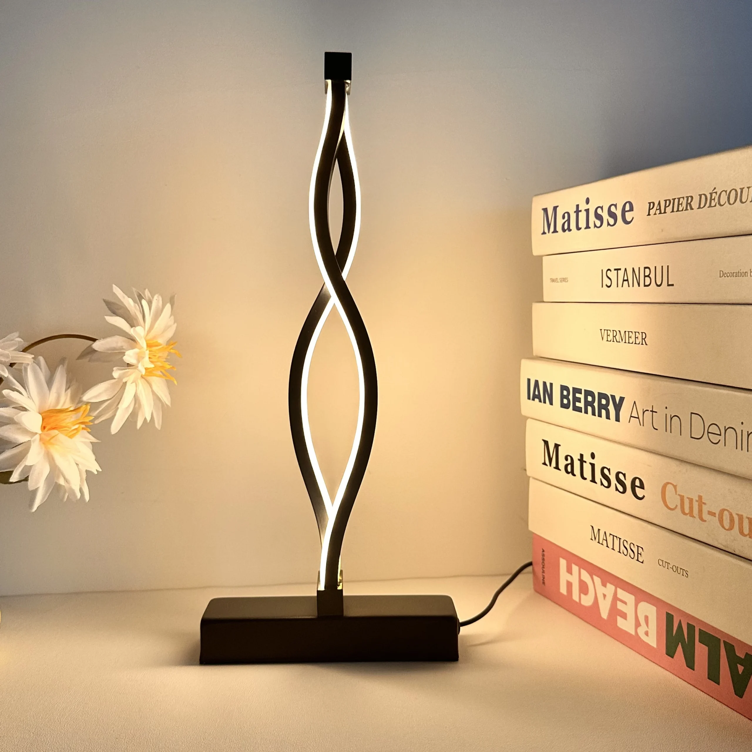 1PC Simple Desktop Desk Lamp - USB Plug-in Three-Tone Lighting Night Light - Image 2