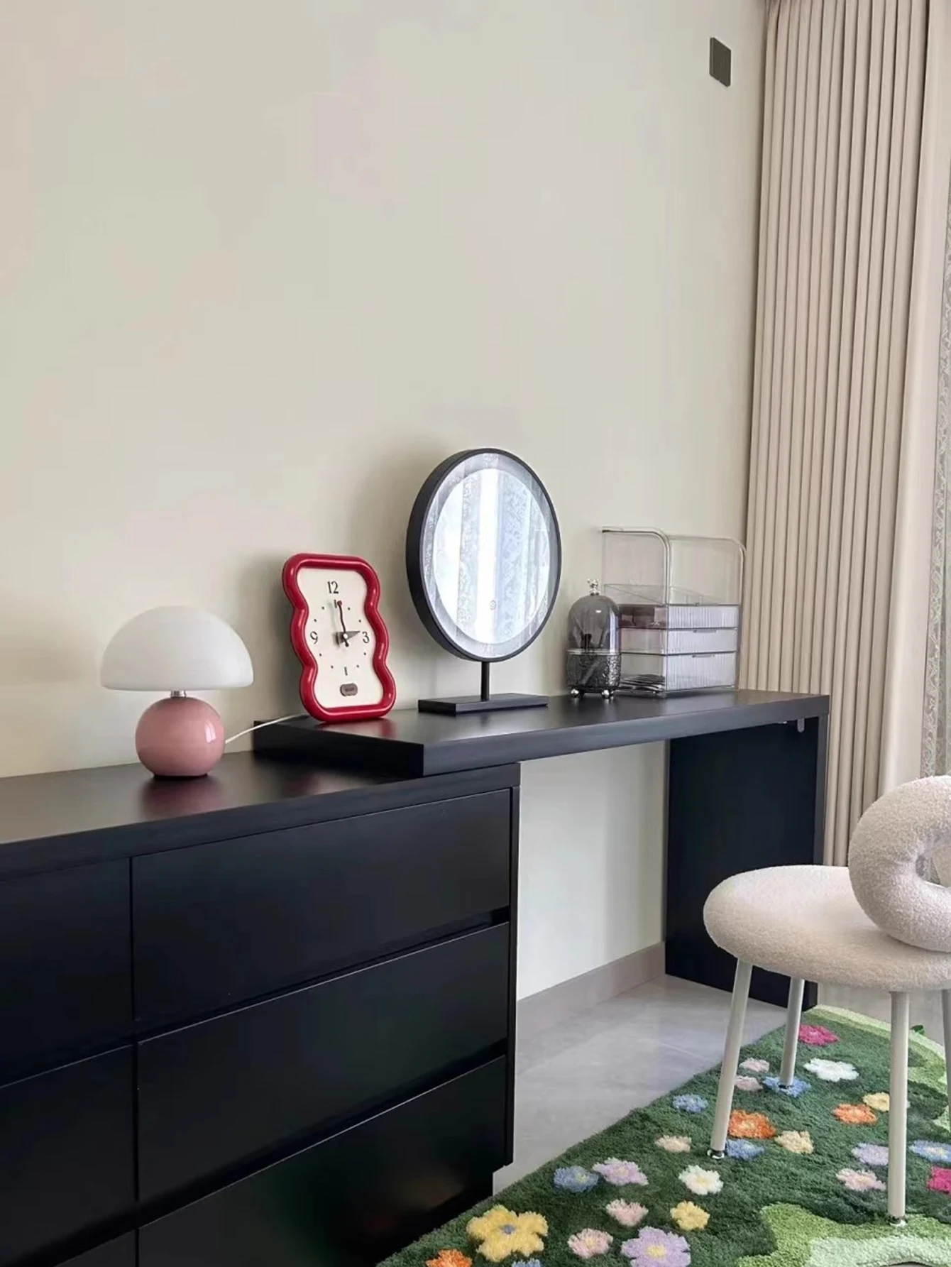 A pink/orange/red/white/beige USB socket decorative table lamp for room light decorative lamp, night light, desk light. - Image 12