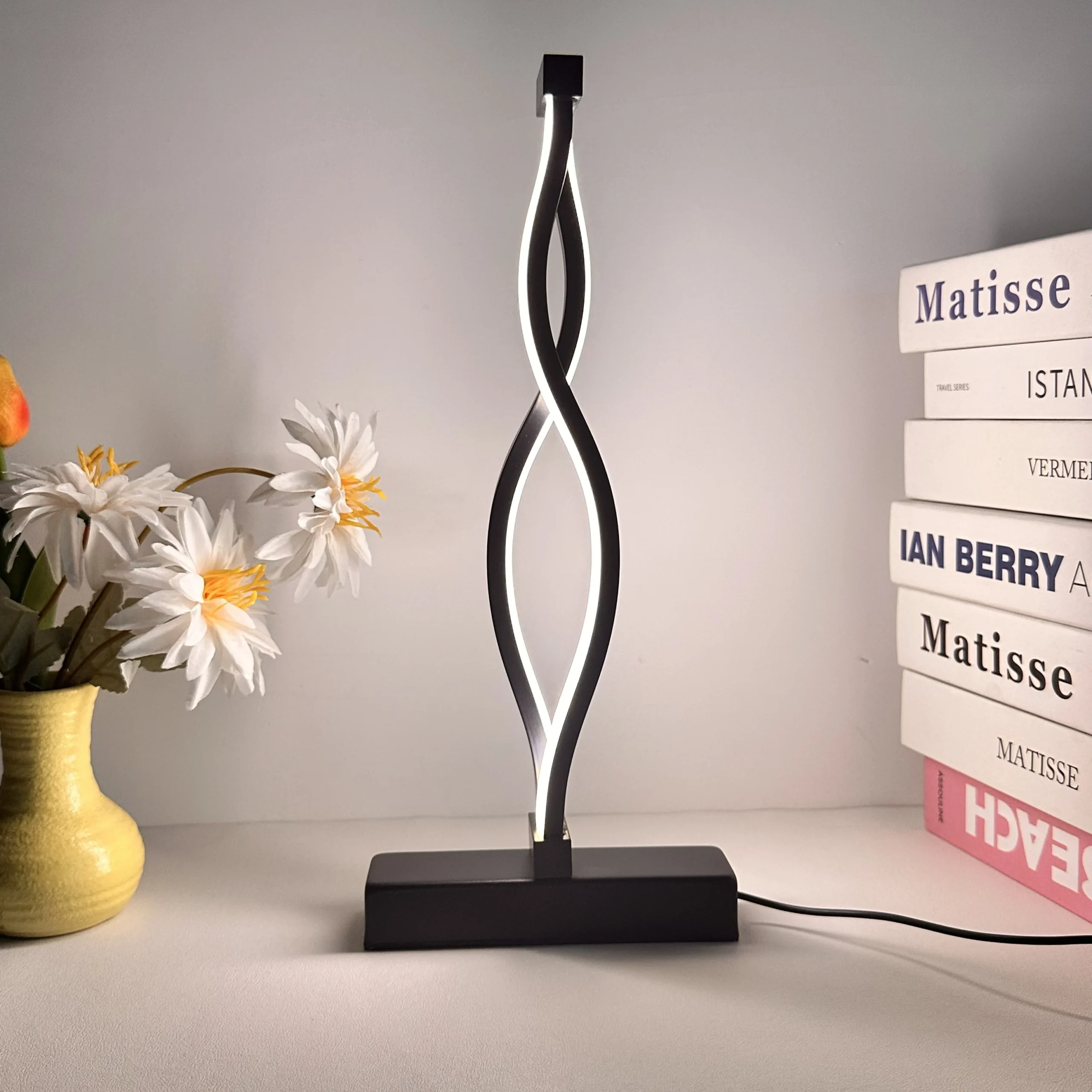 1PC Simple Desktop Desk Lamp - USB Plug-in Three-Tone Lighting Night Light - Image 5