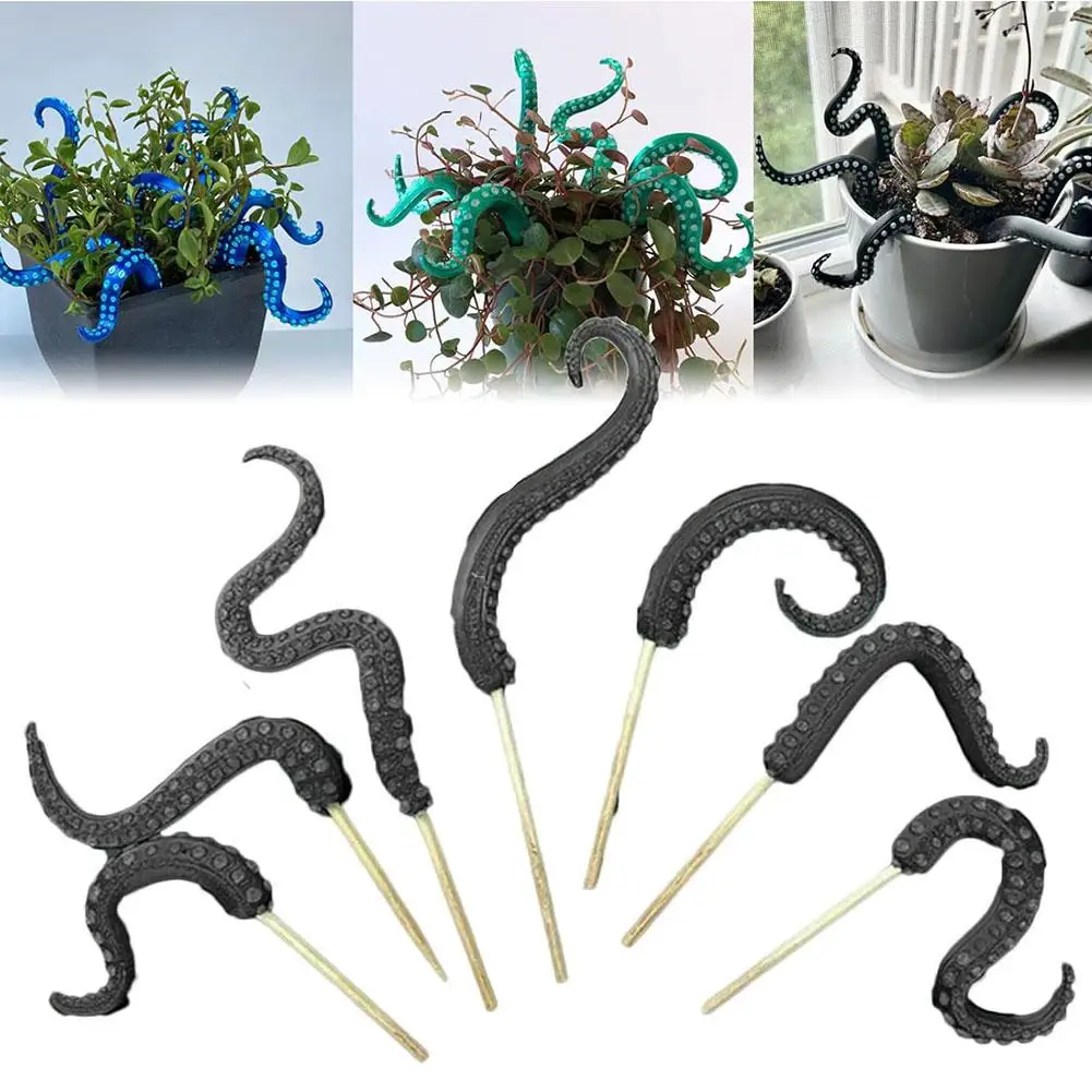 Sea Tentacle 7-piece Set Resin Decoration Tentacle Plant Post Decoration Octopus Plant Post Flowerpot Decoration - Image 15