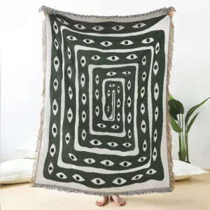 Textile City Ins Eye Snake Throw Blanket Home Decor Carpet Wall Hanging Outdoor Camping Picnic Mat Beach Mat 125x150cm
