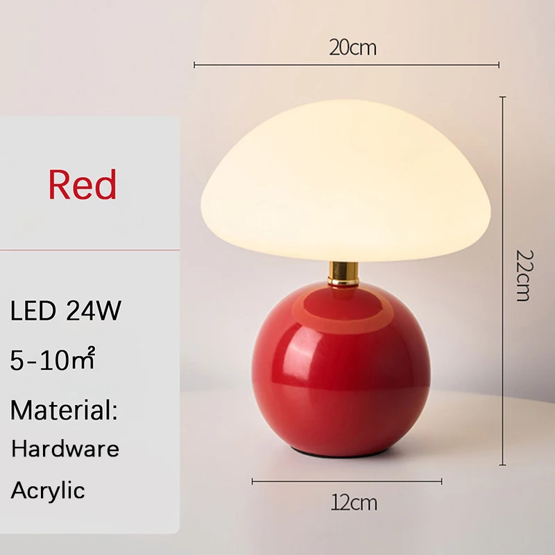 A pink/orange/red/white/beige USB socket decorative table lamp for room light decorative lamp, night light, desk light. - Image 8